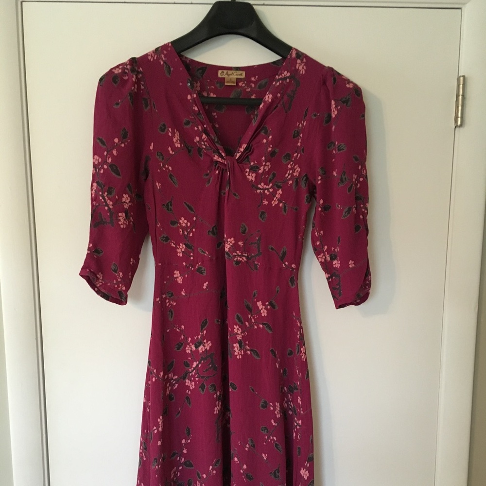 April Cornell Magenta dress
